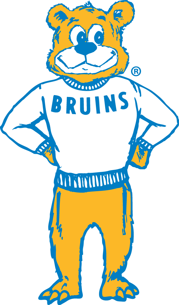 UCLA Bruins 1964-1995 Mascot Logo iron on paper